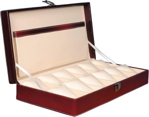 Leather in hard box