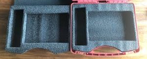 Application of foam in hard box